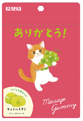 メッセージグミ　ありがとう(マスカット)