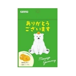 メッセージグミ　ありがとうございます(みかん)
